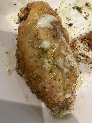 Cajun ranch dry rub with a little ranch dressing