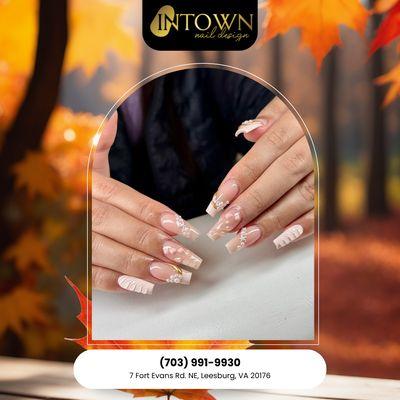Fall in love with your autumn nails! We have amazing seasonal styles waiting for you. Call to reserve your spot!