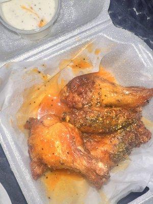 Mild lemon pepper wings