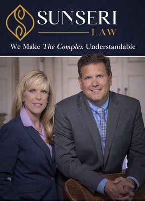 Attorney J. Douglas Sunseri and Attorney Michelle Demarest Sunseri - The Sunseri Law Frim - "We Make The Complex Understandable"