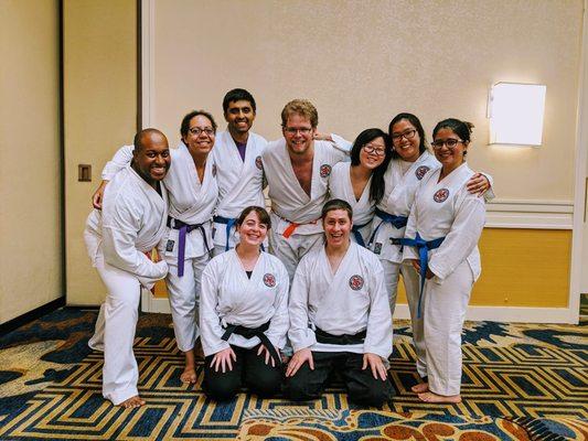 This is a picture of our class attending a seminar.