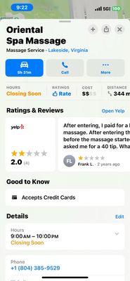 Oriental Spa Massage