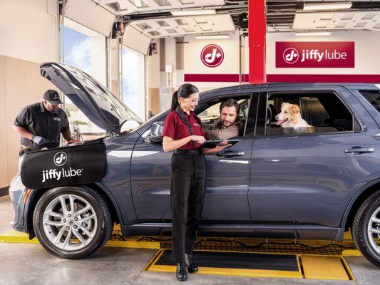 Stay in car oil change service at Jiffy Lube