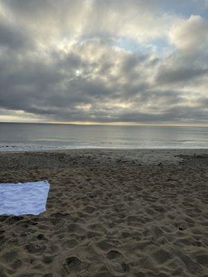 Thursday morning beach yoga