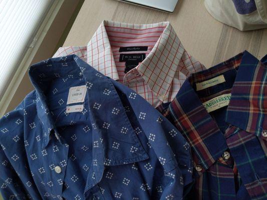 Three men's shirts for under $5 total