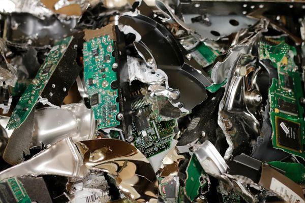 Shredded Hard disk drives