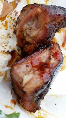 Nice find rib tips and a great slaw.