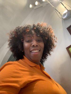 First look in the mirror! Priceless!!! Love Vicki