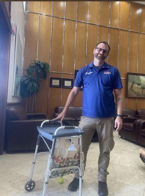 Stephen with Wheel Chair Transportation Services