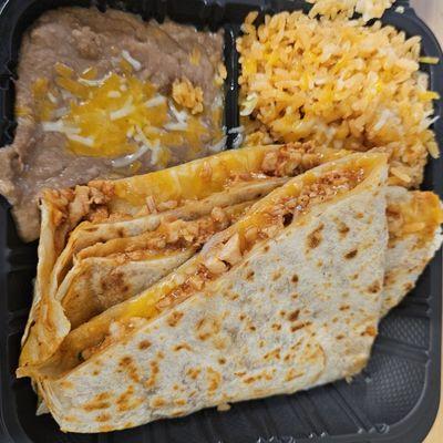 Chicken Quesadilla Plate!