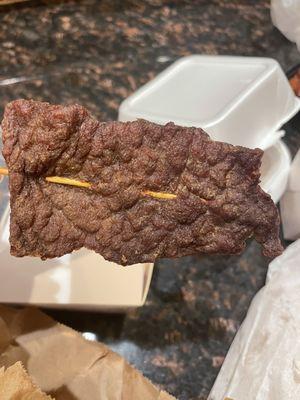 Leather cho cho beef