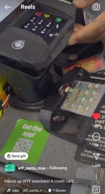 Skimming device, card theft, hacking