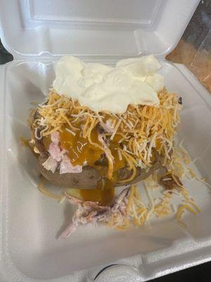 caralina pulled pork loaded potato