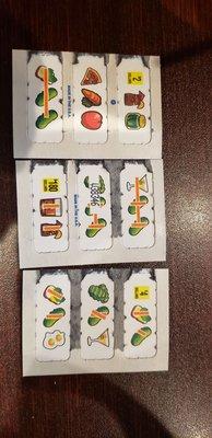 We won $180 off of the pull tabs