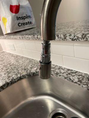 Faucet broken at move in