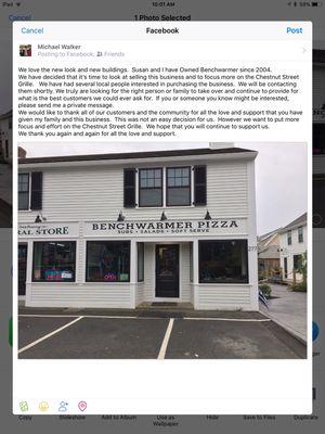 Benchwarmer Pizza & Sub Shop