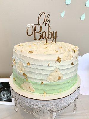 Custom 10" baby shower cake