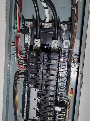 New panel wiring