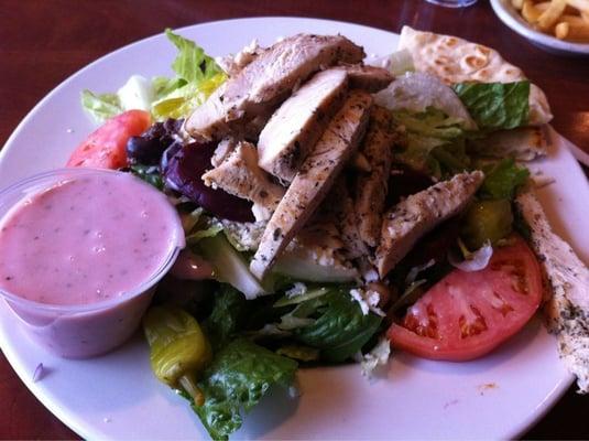 "The Best" Greek Salad, with chicken