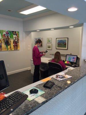 I enjoy going to the office of Peery Family Dentistry because the walls are covered with local art!