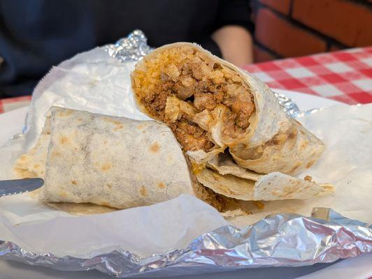 Al pastor burrito