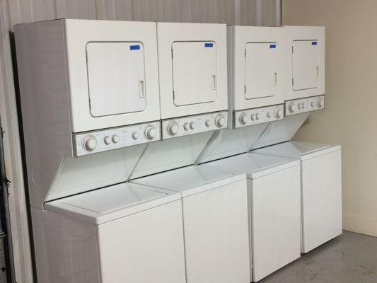 Whirlpool stack sets. $550 Free Delivery and installation (30 mile radius)