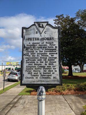 Peter Horry Historical Marker, Conway SC