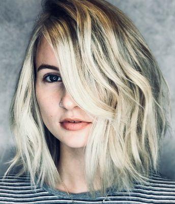 Balayage Texturized Lob by Elena