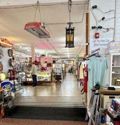 You can see the depth of the store