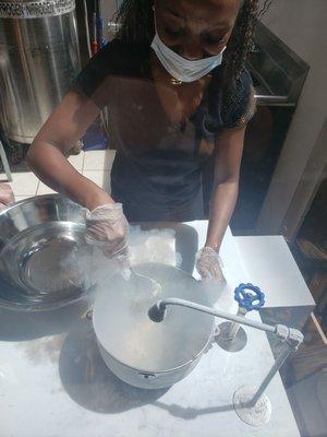 Making my ice cream