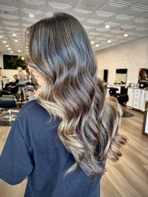 Bayalage and layered haircut