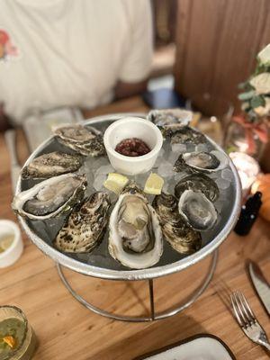 Dozen oysters