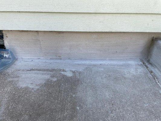 After: Foundation seal
