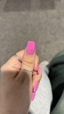 Deeply chipped nail not even 24hrs after getting them done