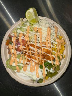 This is the shrimp bowl . I LOVE THIS ONE BECAUSE IT CONTAINS DIFFRENT TYPES OF FLAVORS
