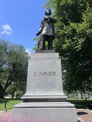 Charles Sumner Statue - Boston Public Garden