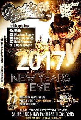 New Years Eve Party @ Daddy Os Sports Bar