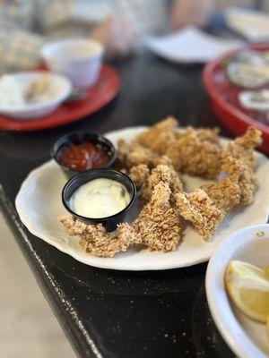 Fried alligator