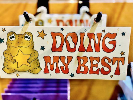 "Doing my best" LOL how adorable OuiOui.