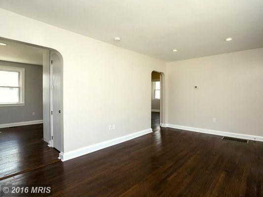 Re-finished plaster walls/ Re-finished old hardwood flooring/ Custom trim matching to existing old style trim/ Recessed lighting