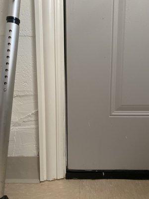 Gaps between the doors and frame