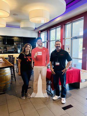 Just having some fun with Jake at one of our annual customer appreciation events! Movie theatre rented out for our loyal customers.