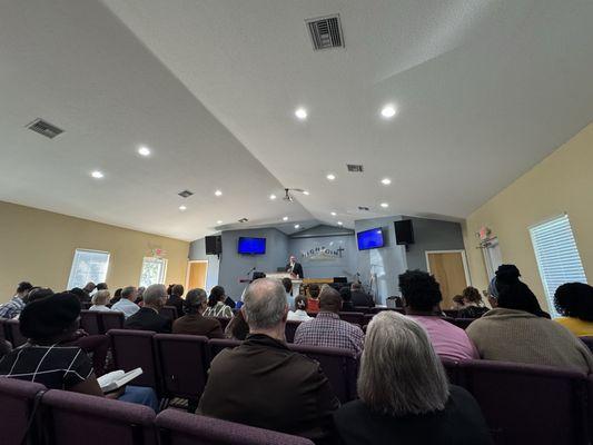 Sunday morning at High Point Pentecostals...