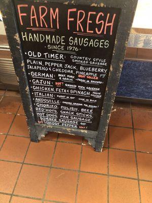 Sausage choices