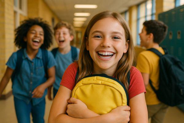 Happy girl on her star aligner journey.