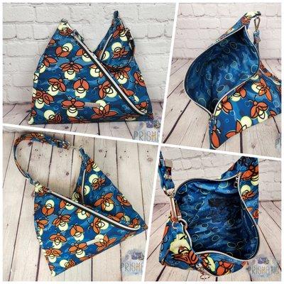 A purse I made using Over the Selvage fabric