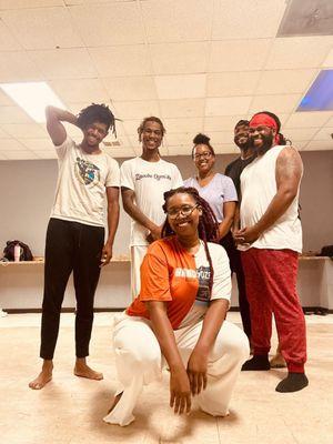 Documenting another successful day of training with our close family.