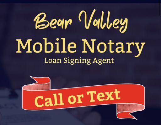 Bear Valley Mobile Notary