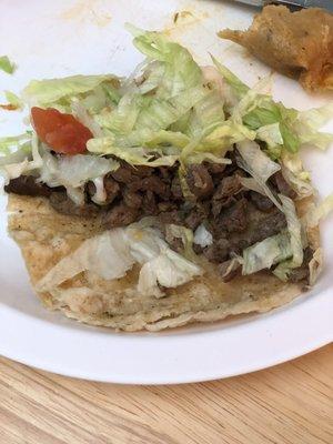 Carne asada Taco w/ homemade tortilla