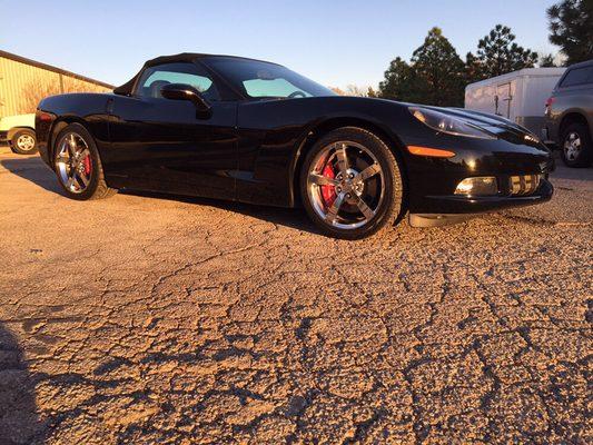 2-step paint correction and sealant protection on this Corvette.